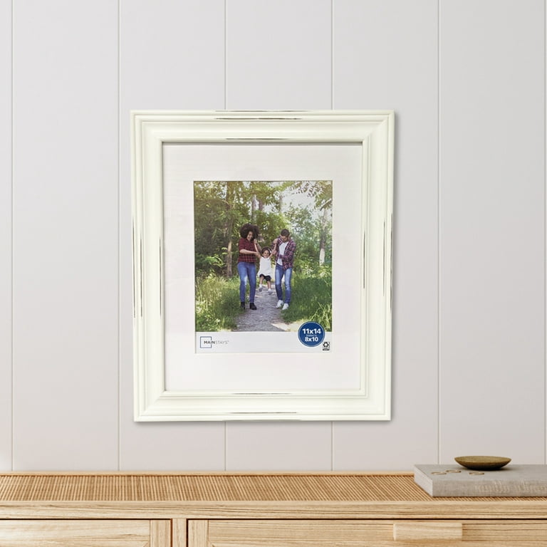 Gallery White Modern Picture Frame with White Mat 8x10 + Reviews | CB2