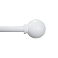 thumbnail image 1 of Mainstays 1/2” White Ball Adjustable Curtain Rod, 28”-48”, 1 of 4