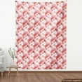 thumbnail image 4 of Floral Upholstery Fabric by the Yard, Digitally Generated Flourishing Cherry Blossom Bud Silhouettes in Warm Colors, Decorative Fabric for DIY and Home Accents, Coral and Pink by Ambesonne, 4 of 5