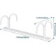 thumbnail image 5 of Portavasos debajo del gabinete Sincero Blanco 12 ganchos, 5 of 5