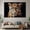 Brown, variant on Mudket Leopard Canvas Wall Art, Framed Wild Animal Print Wall Decor for Men's Living Room Office, Trendy Cheetah Wall Art Ready to Hang - 12"L x 8"W