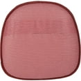 thumbnail image 5 of Klear Vu Gripper Non-Slip Mid Century Modern Shell Chair Cushion for Dining Room and Kitchen, Extra Thick Fill, Omega Upholstery Fabric, Set of 4, Flame, 5 of 5