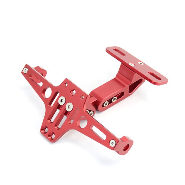 Amdohai Universel CNC Moto Réglable Angle Aluminium Numéro d'Immatriculation Plaque Support Support Support Support de Cadre