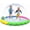 Red&yellow&green&blue, variant on Non-Slip Splash Pad for Kids and Dog, Thicken Sprinkler Pool Summer Outdoor Water Toys - Fun Backyard Fountain Play Mat for Baby Girls Boys Children or Pet Dog (85 * 85 inch, Blue&Blue)