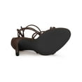 thumbnail image 3 of BLISSFUL STEP Women's Strappy Heel Lace Up Stiletto Heels Sandals Coffee 6, 3 of 8