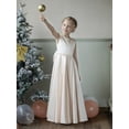 thumbnail image 2 of Vestido para niña con flores HEWEGO sin mangas, naranja quemado, para 10-12T, 2 of 7