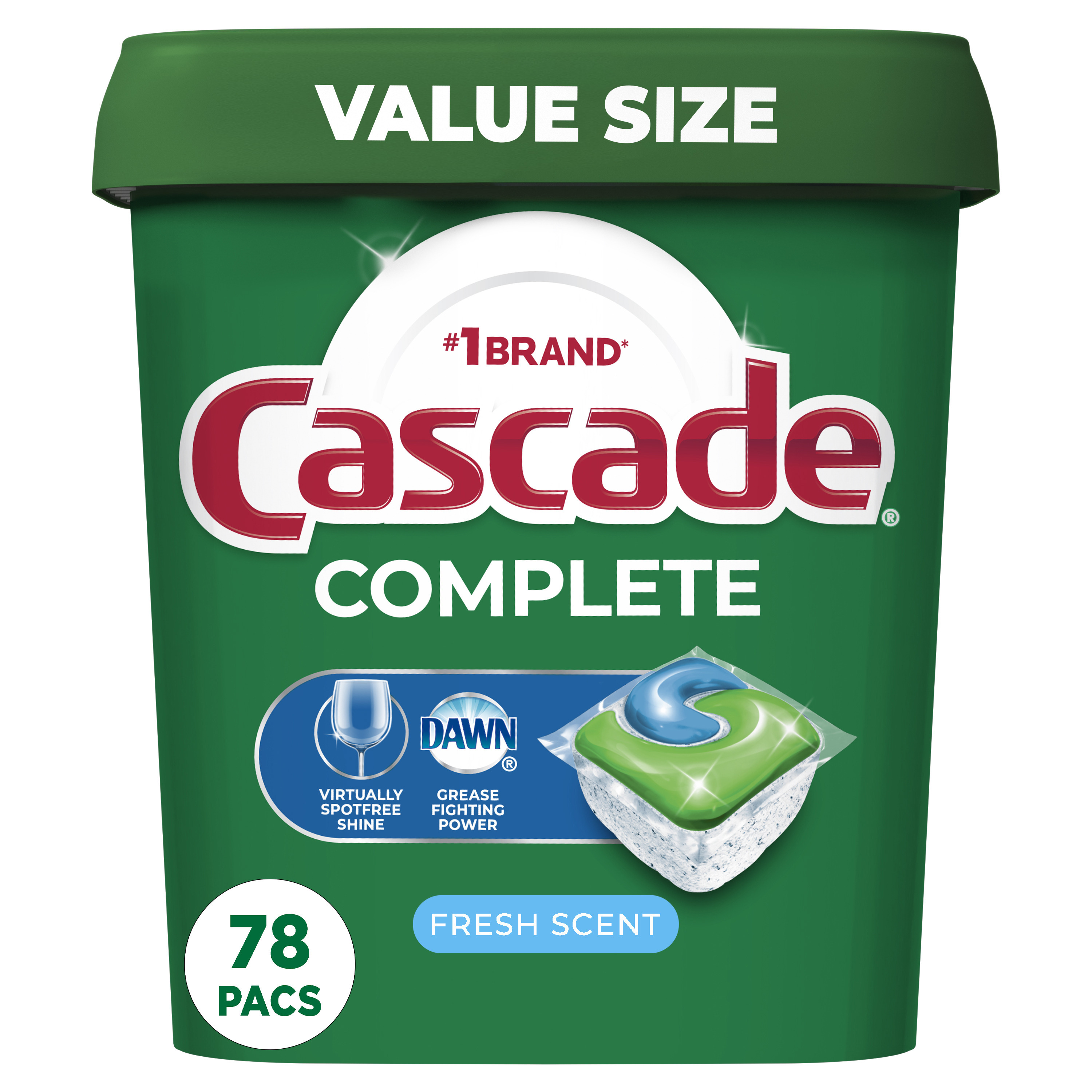 Cascade Complete Dishwasher Pods, Fresh Scent, 78 Count photo 4