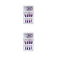thumbnail image 2 of 1 Juego de prensa de punta francesa en las uñas brillo degradado uñas removibles calcomanías de moda envolturas regalos Kit de manicura para tipo 16 Pegamento 2g, gelatina 24 piezas 2piezas Minnieouse  CBP262279, 2 of 5