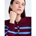 thumbnail image 4 of Free Assembly Women's and Women's Plus Polo Sweater Dress with Long Sleeves, Sizes XS-4X, 4 of 5