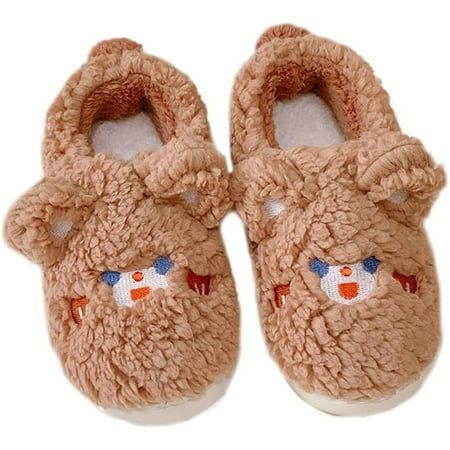 

PIKADINGNIS Cute Women Slippers Animal Comfortable Plush House Shoes Winter Cozy Indoor Outdoor Sandal