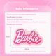 thumbnail image 1 of Alfombra flocada rosa con letras de Barbie, decoración para dormitorio, mesita de noche, baño, antideslizante, para sala de estar, puerta de entrada, juguetes, 1 of 5
