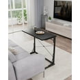thumbnail image 2 of 31.5" Folding Desk, Foldable TV Tray Table for Eating on Couch, Extra Large TV Dinner Trays, Portable Fold Computer Writing Desk Table for Home Office, Black, 2 of 18