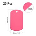 thumbnail image 2 of Uxcell Metal Blank Tags Stamping, 30x50mm DIY Engraving Aluminum ID Tags Rose Red for Craft, Decoration, Pack of 25, 2 of 6