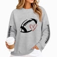 thumbnail image 2 of Game Day Shirts Women, 2026 Football Mom Sweatshirts Fall Cute Trendy Graphic Pullover Long Sleeve Gameday Outfits,2XL, 2 of 6