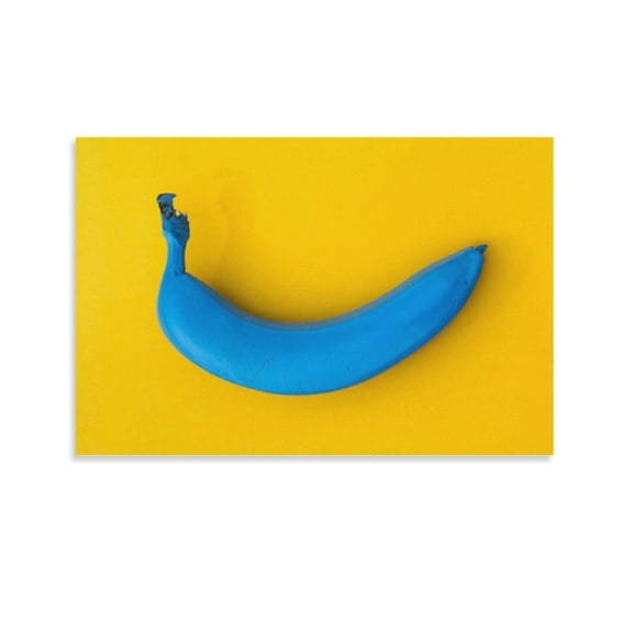Blue Banana Poster Decorative Painting Canvas Wall Art Living Room Posters Bedroom Painting,Unframe-style,24x36inch(60x90cm)