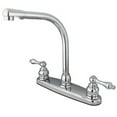 thumbnail image 3 of Kingston Brass Victorian High Arch Centerset Double Handle Kitchen Faucet, 3 of 7