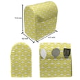 thumbnail image 4 of Abstract Stand Mixer Cover, Monochrome Retro Geometric Shapes Layout on a Plain Background Ornaments, Kitchen Appliance Organizer Bag Cover with Pockets, 5 Quarts, Yellow and White, by Ambesonne, 4 of 4