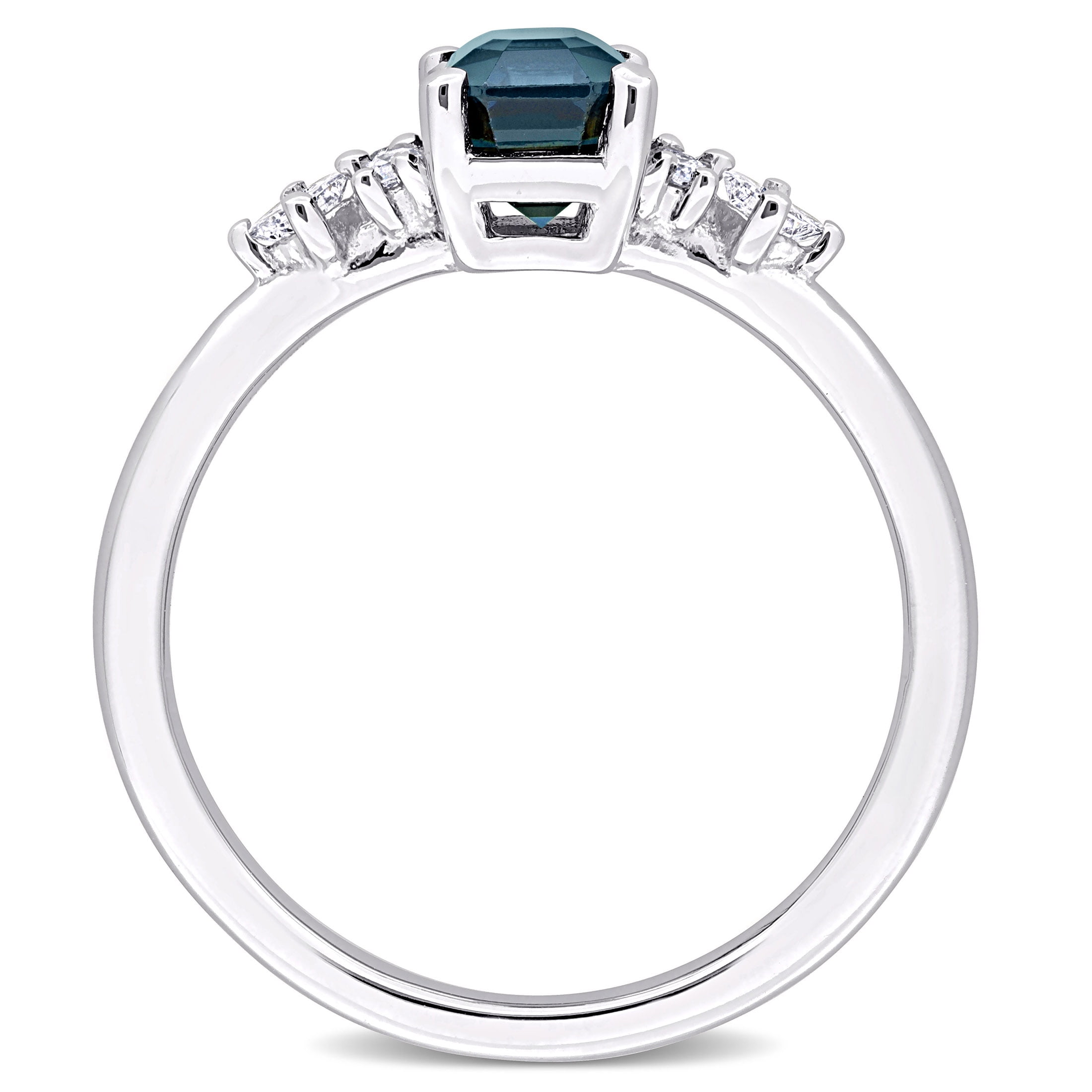 Everly Women's Diamond and Spinel 14k White Gold Ring