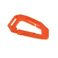 thumbnail image 1 of Heavy Duty Plastic Carabiner Clip Snap Hook D Shape Hook Spring Loaded Carabina Orange, 1 of 8
