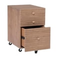 thumbnail image 4 of Scranton & Co 3-Drawer Natural File Cabinet with Rolling Castors, 4 of 14