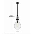 thumbnail image 2 of 46057BK-Hinkley Lighting-Eloise - 10W 1 LED Small Pendant In Traditional Style-22.25 Inches Tall and 11 Inches Wide-Black Finish, 2 of 8