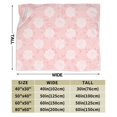 thumbnail image 5 of Pink Cloud Doodle Throw Blanket, Anti-Pilling Ultra-Soft Micro Fleece Cover Blanket for Bed Sofa, for All Seasons, 40"x30", 5 of 9