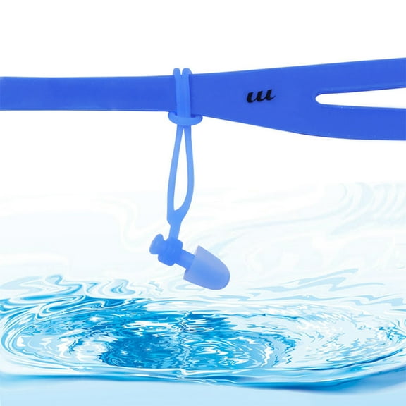 OUNONA  Ear Plugs Corded Swimming Earplugs Men for and Women Child Blue