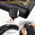 thumbnail image 5 of Coffee Mat for Countertops, Black Gold Marble Texture Dish Drying Mat 2 Pcs for Kitchen Coffee Bar Accessories, Coffee Maker Espresso Machine Dish Rack Hide Stain Rubber Backed 12x19In, 5 of 6