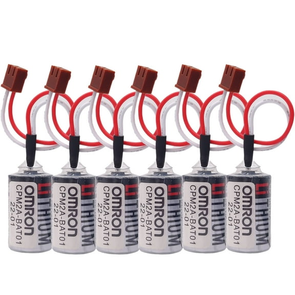 6 PCS  ER3V 3.6V Lithium Battery Replacement for OMRON CPM2A-BAT01 CPM2ABAT01 CPM2A CQM1H