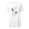 thumbnail image 3 of WISEFIN Women Casual Short Sleeve Round Neck Floral Print T-Shirt Blouse Tunic Tops Plus Size S-5XL, 3 of 3