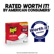 Raid Ant Baits III, Indoor Ant Insect Killer Traps, 8 Count