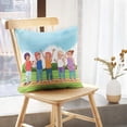 thumbnail image 5 of LALILO Throw Pillow Covers Teenagers Friends Fun Park Sunny Afro Cushion Cover 18" x 18", 2 Pack, 5 of 6