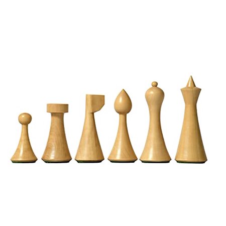 CHESSBAZAAR 3.75" King Minimalist Ohme Chess Set for Adults & Kids, Wooden Chess Pieces in Sheesham Boxwood