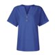 thumbnail image 5 of Ropa para mujer,Camiseta de cuello en V para mujer, informal, de manga corta, de poliéster suave, ideal para el hogar y el uso diario, sopatenor, 5 of 9