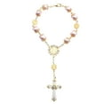 thumbnail image 1 of 1pc religioso cruz pulsera de cristal rosario pulsera joyería decoración pulsera regalo, 1 of 4