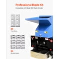 thumbnail image 2 of VEVOR Shredder Blades, Alloy Steel Shredder Machine Blade Kit with 9 Rotating and 2 Fixed Blades, High-Hardness SKD-11 Blade, Compatible with Model 180 Plastic Grinder, 2 of 9