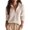 Gray #04, variant on Women's Fall Long Sleeve Quarter Zip Knit Sweater Pullover Tops, Ribbed Collared Mock Neck Loose Dressy Tops, Business Casual Winter Layering Outfits S