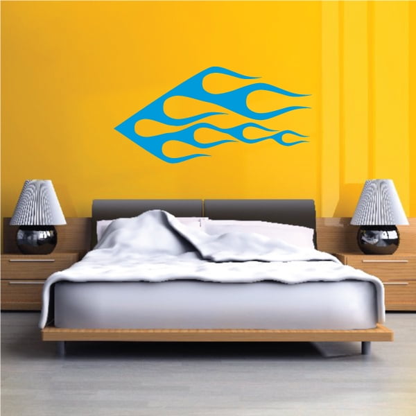 Flames Decal Vinyl Decal Car Decal Wall Decal 272 36 Inches