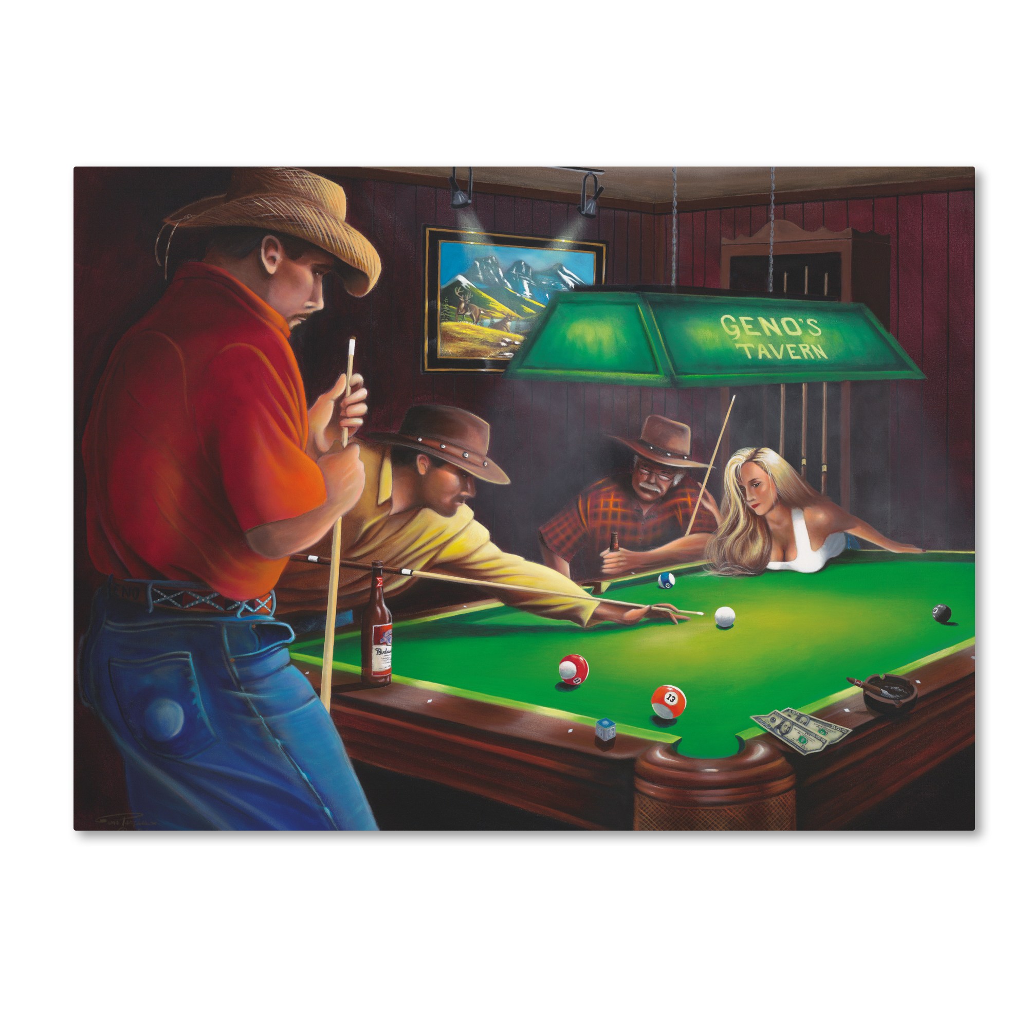 Trademark Fine Art 'The Shot' Canvas Art by Geno Peoples