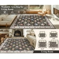 thumbnail image 4 of Findosom 5'x7'Vintage Boho Area Rug, Machine Washable Non-Slip Soft Floor Carpet, Stain Resistant Distressed Indoor Rug for Living Room Bedroom Dining Room Entryway,Black, 4 of 11