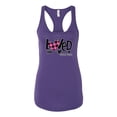 thumbnail image 2 of Wild Bobby, Loved John 3:16 Inspirational/Christian Women Racerback Tank Top, Purple Rush, Large, 2 of 6