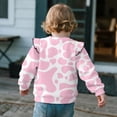 thumbnail image 4 of Yuyamidu Pink Cow Print Sweatshirt for Girls Size 5-6 Cute Ruffle Shoulder Long Sleeve Top Y2K Graphic Crewneck Sweatshirts Soft Lightweight Workout Pullover Everyday Clothes, 4 of 8