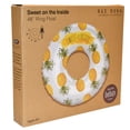 thumbnail image 2 of Rae Dunn: Sweet On The Inside 48" Ring Float - Pineapple Inflatable Jumbo Pool Tube, CocoNut Float, Anti-Leak, Age 8+, 2 of 7