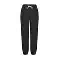 thumbnail image 5 of Qulqfy Running Women's Sweatpants High Waisted Black Workout Casual Comfy Lounge Joggers with Deep Pockets Pants for Women XL, 5 of 7