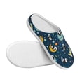 thumbnail image 3 of Daiia Space Sleeping Panda Print Women’s Fuzzy Slippers Memory Foam Lightweight House Shoes Cozy Loafer Flannel House Shoes-42/43, 3 of 7