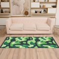 thumbnail image 2 of Yayeee Runner Rug for Bedroom 2'x6' Machine Washable Hallway Non Slip Mat, Green Camouflage Pattern, 2 of 8