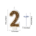 thumbnail image 3 of H Gold Number Candles, Macaron Pearl Birthday Candles, Cake Decorations With Glittering Finish And Pearl Accents For Kids Birthday Parties And Cake Toppers 3.5X2.4X0.8In 0.06Lb, 3 of 7