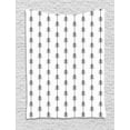thumbnail image 1 of Arrow Tapestry, Vertically Aligned Streaks Basic Aztec Inspired Concept Retro Style, Wall Hanging for Bedroom Living Room Dorm Decor, 40W X 60L Inches, Charcoal Grey and White, by Ambesonne, 1 of 2