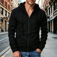 thumbnail image 2 of Thousandth Men's Zip Up Hoodie Lightweight Athletic Track Jacket Cool Casual Slim Fit Daily Wear for Gym Running,Sports Training, 2 of 8