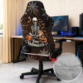 thumbnail image 6 of HELLHERO Spiderweb Skeleton Halloween Gaming Chair Covers Slipcover Set with Armrest Covers, Set of 4 Soft Stretch Computer Chair Seat Slipcovers with Armrest Slipcovers for Game Office, 6 of 10